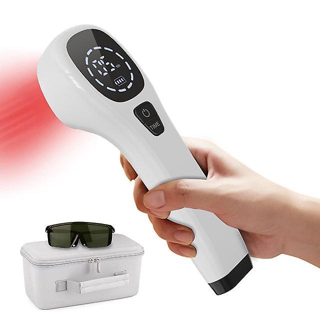 mickcara Lllt laser therapy device handheld physiotherapy equipment 650nm 808nm for arm knee wrist back pain relief aches tennis elbow Us plug