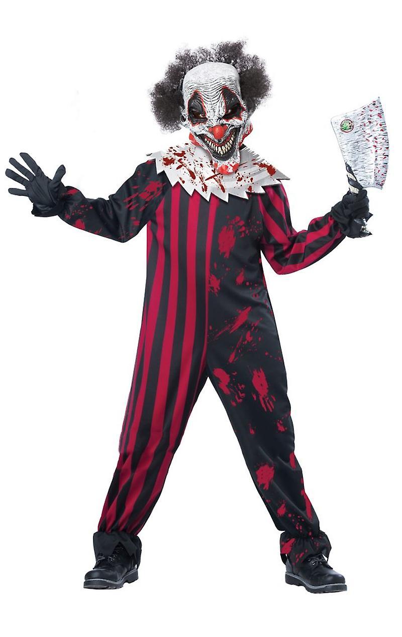 California Costumes Unisex Kids' Killer Klown Halloween Fancy Dress Costume Black Medium