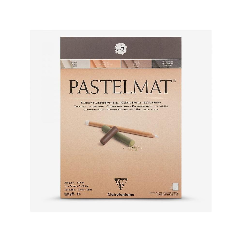 Clairefontaine Pastelmat Pad 360g Assorted Coloured Sheets No2|  Sizes Listed 18 X 24 Cm