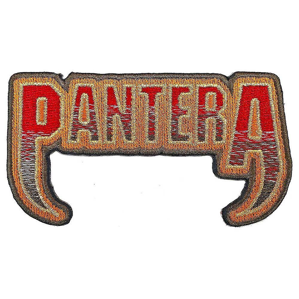 Pantera Fangs Logo Woven Patch Orange One Size