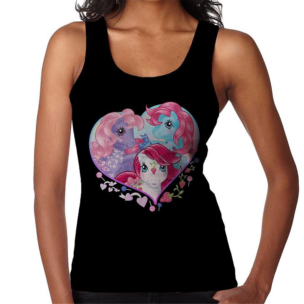 My Little Pony Friendship Love Heart Women's Vest Black Medium