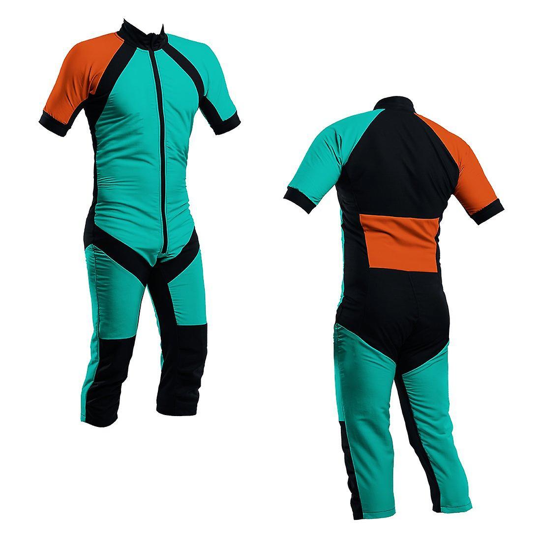 SkyexSuits Skydiving summer suit turquoise-orange s2-03 Torquoise and orange Xxl / men