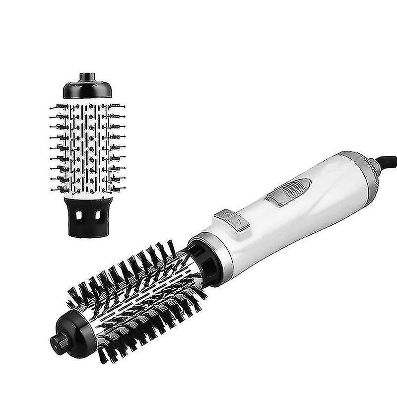 Winov 3 In 1 Hair Dryer Brush Rotating Hair Blower Brush Ceramic Hair Curler Volumizer Electric Hairdryer Hot Air Brush Styler White EU Plug