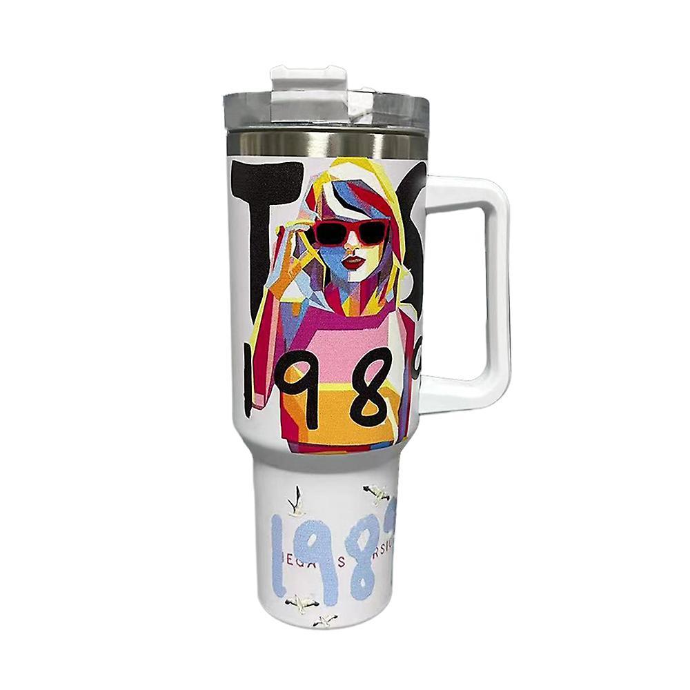 Sevenday Taylor Swift Tumblers 40oz, Ts Fans Stainless Steel Tumbler Mug Cup Friendship Gifts For Music Lovers Swiftie Womens Girls Friends Sisters E