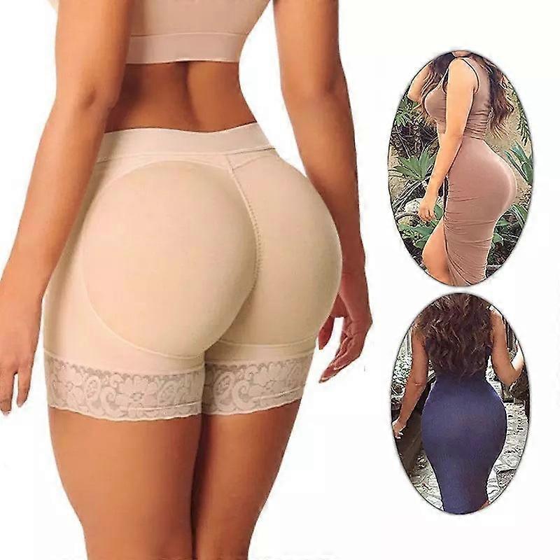 Denuotop Women Body Shaper Padded Butt Lifter Panty Butt Hip Enhancer Fake Bum Shapwear Briefs Push Up Shorts B S