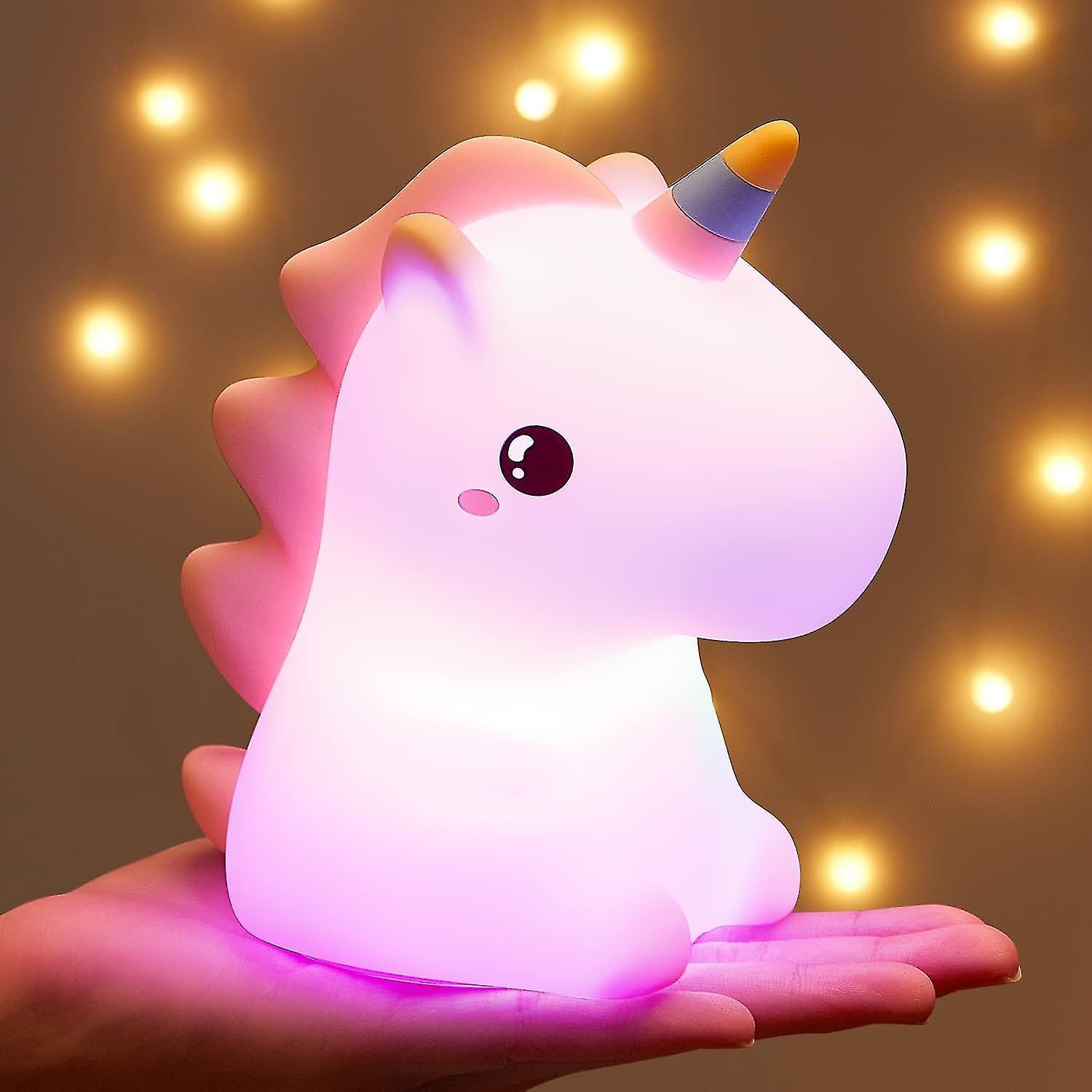 Zekai Unicorn Night Lights For Girls Bedroom 16 Colors Cute Night Light For Kids  Led Rechargeable Unicorn Lamp  Unicorns Gifts For Girls Night Lig...