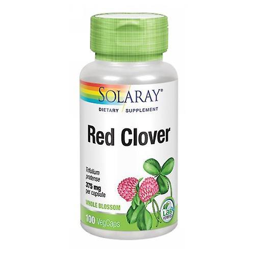 Solaray Red Clover, 375 mg, 100 Caps (Pack of 1)