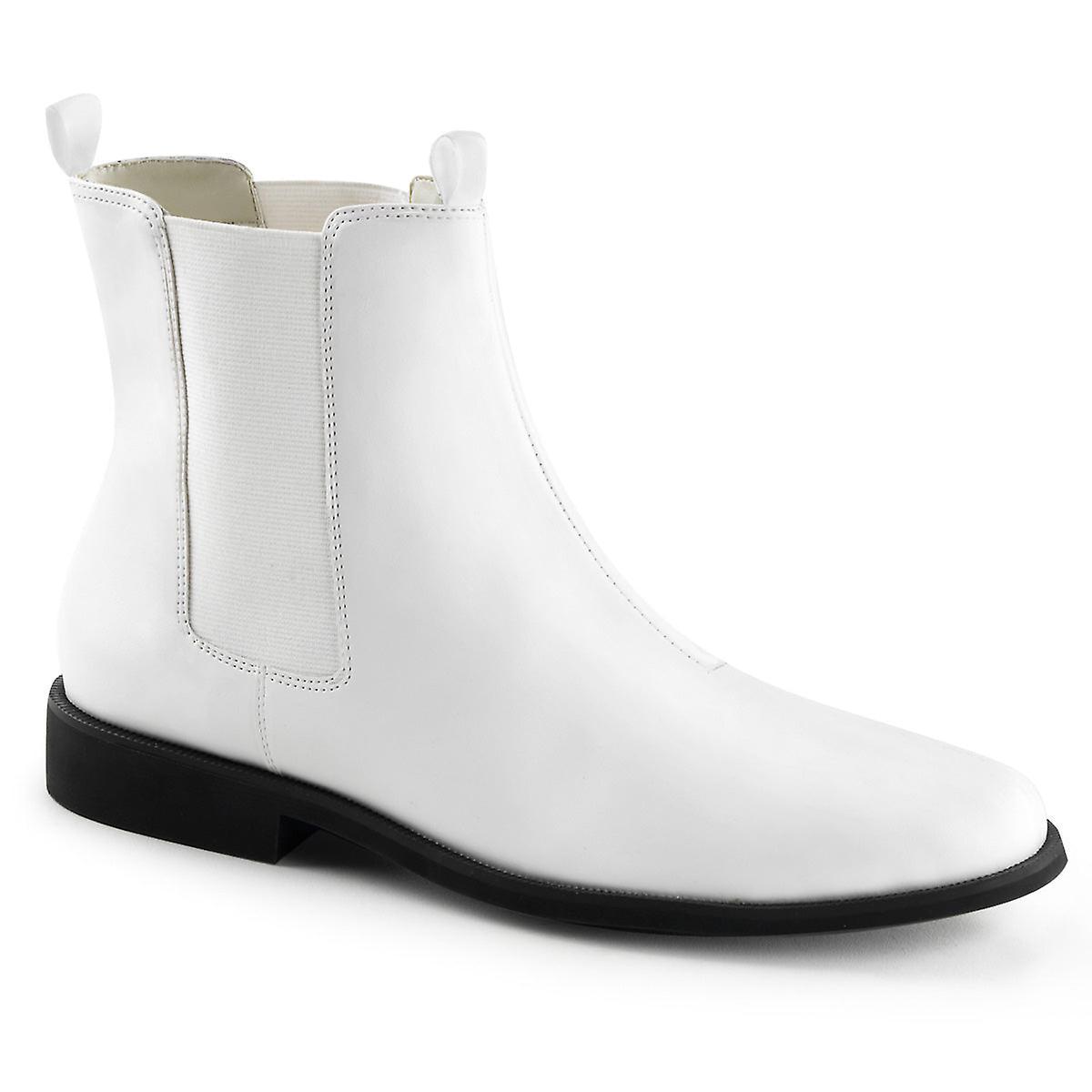 Funtasma mens boots trooper-12 wht pu Uk (11-12)/eu 44-45/us l