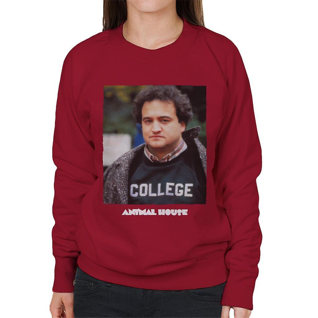 Animal House John Bluto Blutarsky College Women's Sweatshirt Cherry Red XX-Large