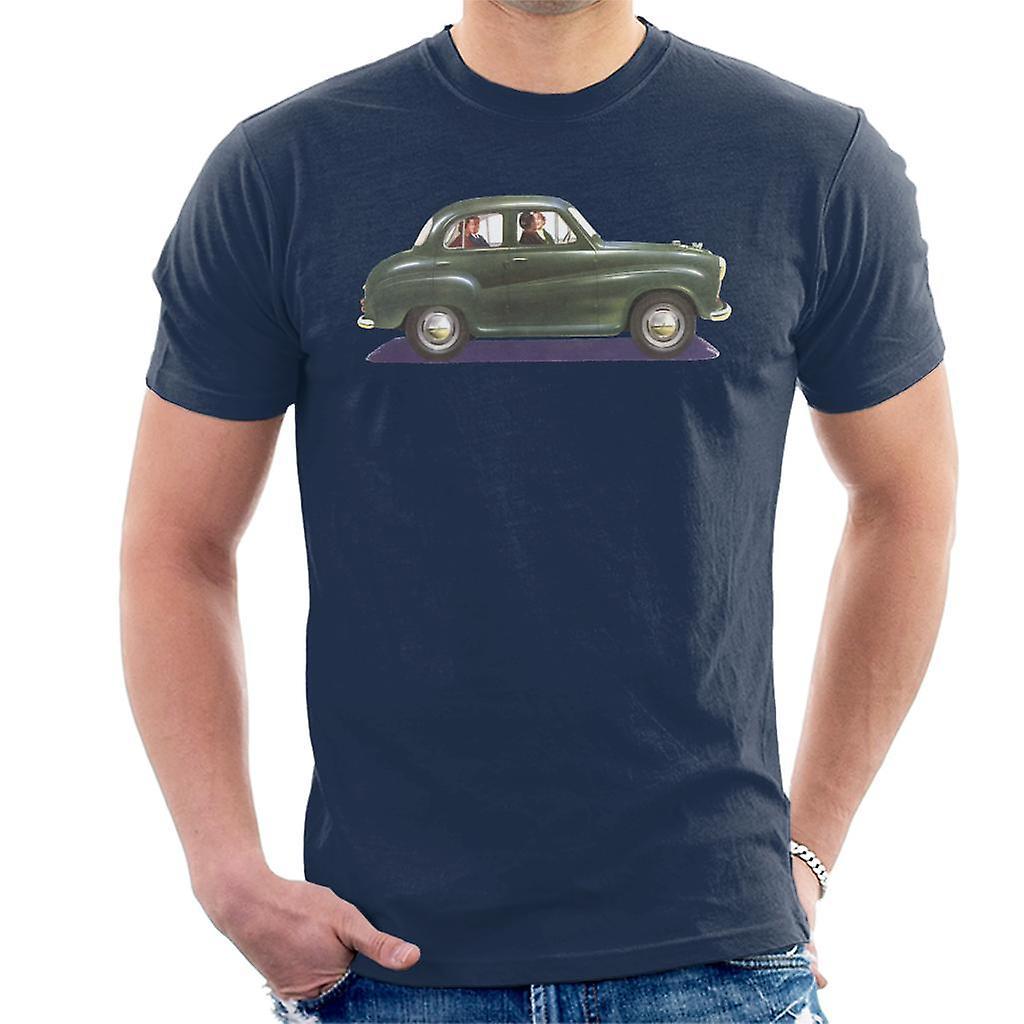 Austin A35 Green British Motor Heritage Men's T-Shirt Navy Blue XX-Large