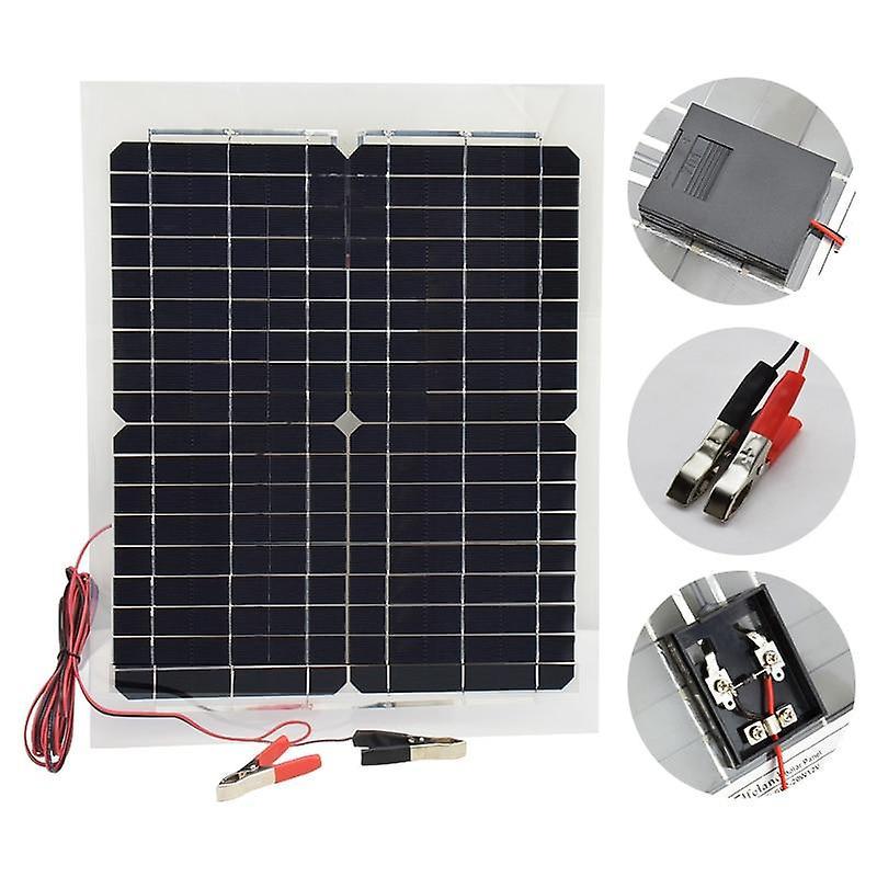 Slowmoose Solar Panel, Inverter Charge Controller Battery Charger Kit 24V 220V Inverter