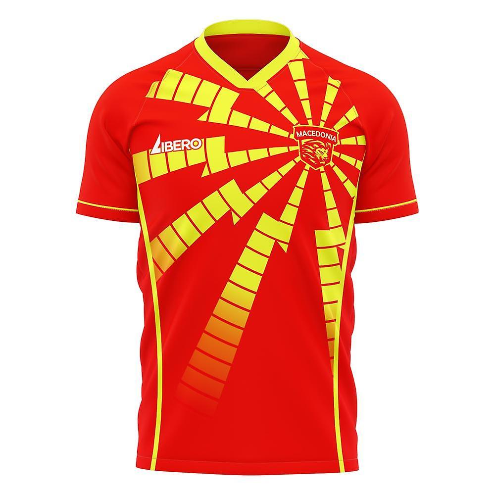 Libero Sportswear North Macedonia 2024-2025 Home Concept Shirt (Libero) Red 5XL