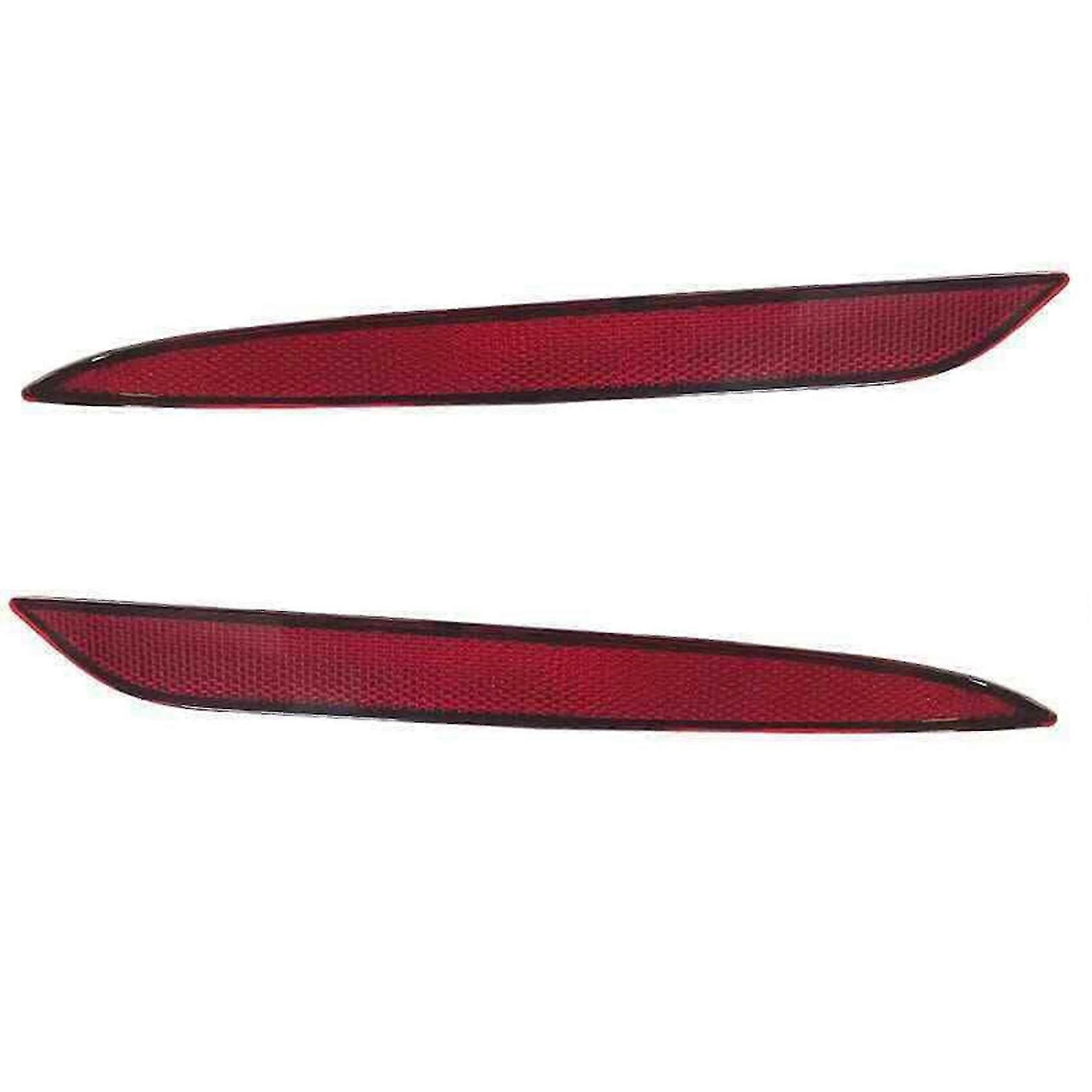 Viewleaf 1pair Left Right Tail Rear Bumper Reflector Marker Car Rear Bumper Reflector Light Sticker Trim For Tesla Model 3