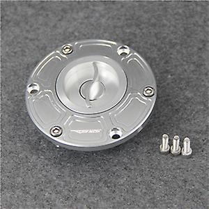 For Aprilia Rs125 Rs 125  (6 Holes) All Years Motorcycle Keyless Fuel Tank Gas Cap Cover Silver