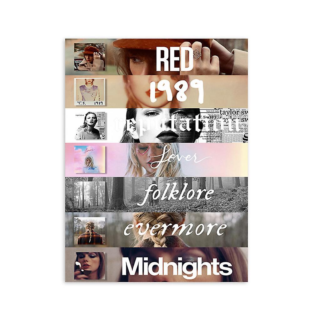 Manchalk 2024 New Taylor Swift The Eras Tour 1989 Red Fearless Speak Now Reputation Lover Folklore Album Poster Print Home Room Wall Art Decoration...