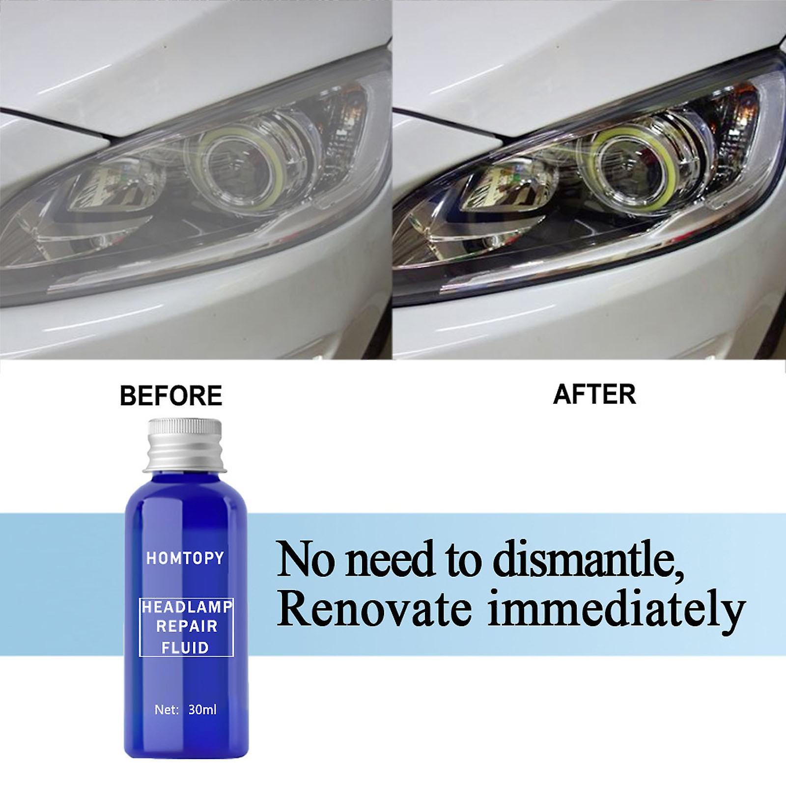 Flye Car Headlight Repair Liquid Headlight Crystal Plating Refurbishment Agent 30ml 240546 Multicolor