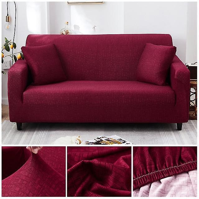 Slowmoose Cross Pattern Elastic Sofa Cover For Living Room, Couch Cover, Loveseat Sofa 3-seater 190-230cm / Color 10