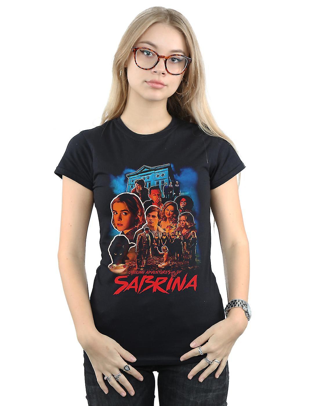 Absolute Cult The Chilling Adventures Of Sabrina Women's Sabrina Homage T-Shirt Black Large