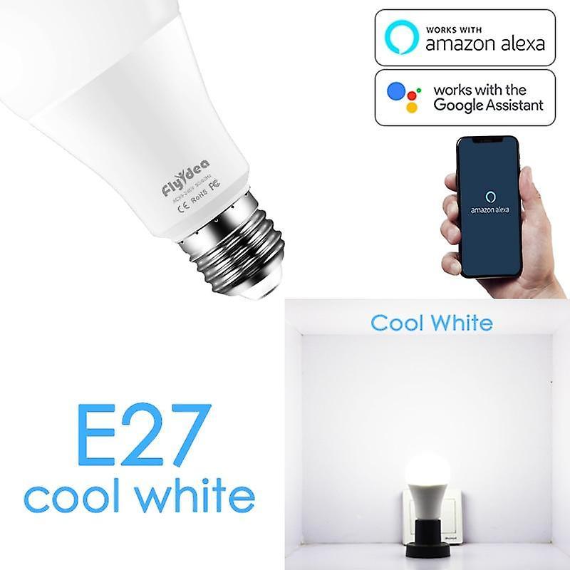 Slowmoose Siri Voice-control 15w Rgb Smart Light Bulb, Dimmable E27 B22 Wifi Led Magic light bulb x 1