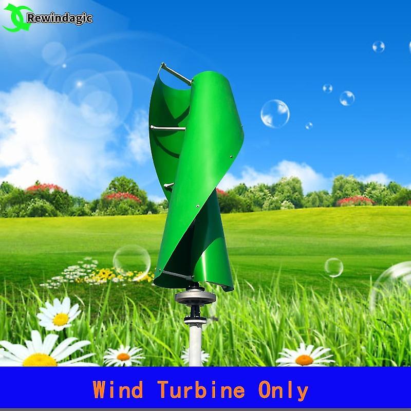 Arysiedder 10000w Vertical Wind Turbine Generator Windmill With Free Mppt Charger Controller And Off Grid Inverter For Homeuse Green 24V