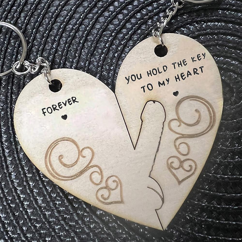 Eocici You Hold The Key To My Heart Couple Keychain Valentine's Day Adults Gifts For Boyfriend, Girlfriend, His And Her