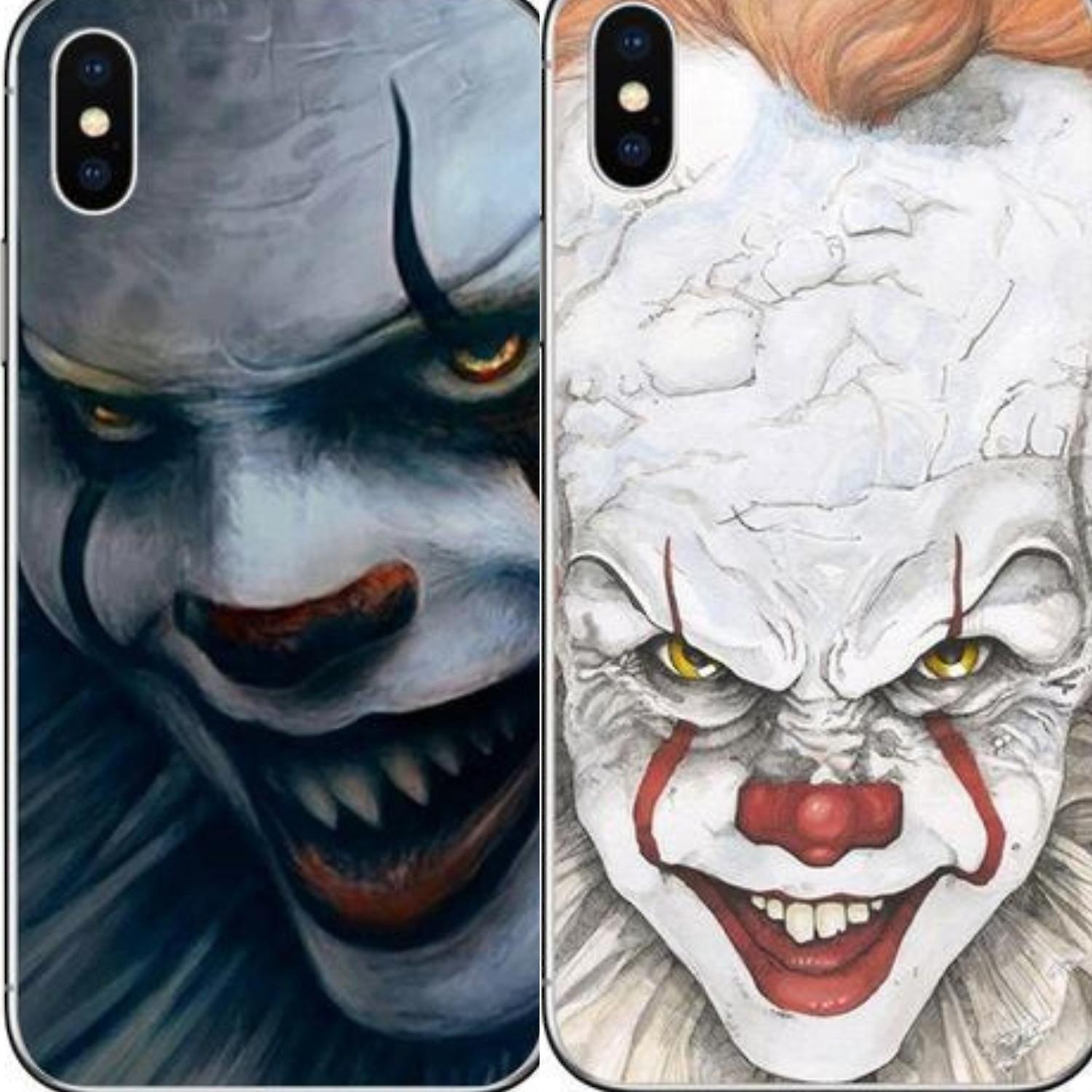 Behover DEAL 2 for 1 cool case clown from stephen king's ''it'' creepy iphone White 13