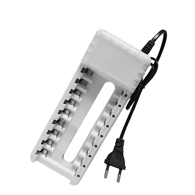 Slowmoose 8 Slots Smart Fast Charger, Aa Aaa Ni-mh / Ni-cd Batteries Rechargeable Battery US