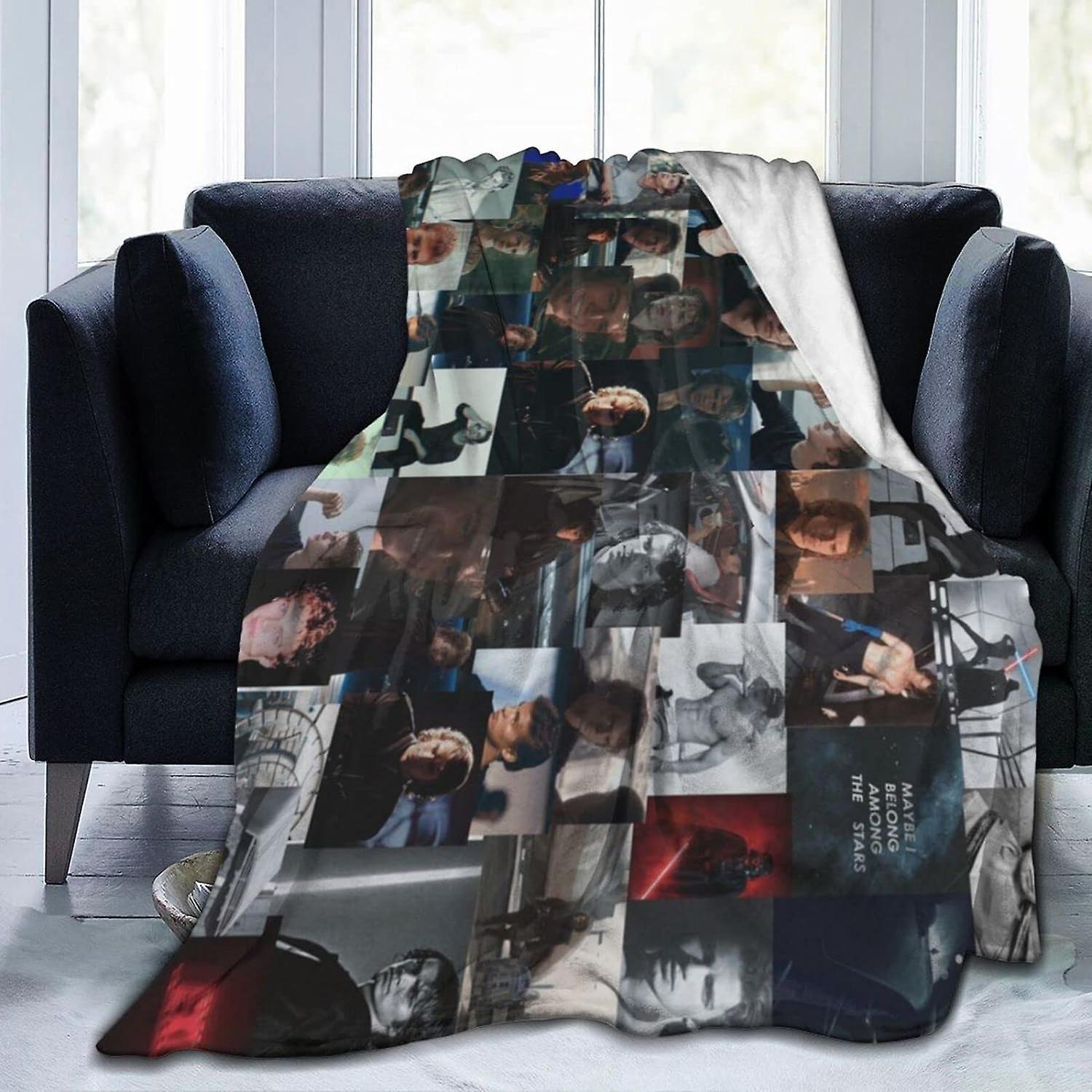 Kerota Throw Blanket Cozy Lightweight Warm Ultra-Soft Micro Fleece Blanket Hayden Den Christensen Sofa Blanket for Couch Bed Camping Travel Picnic ...