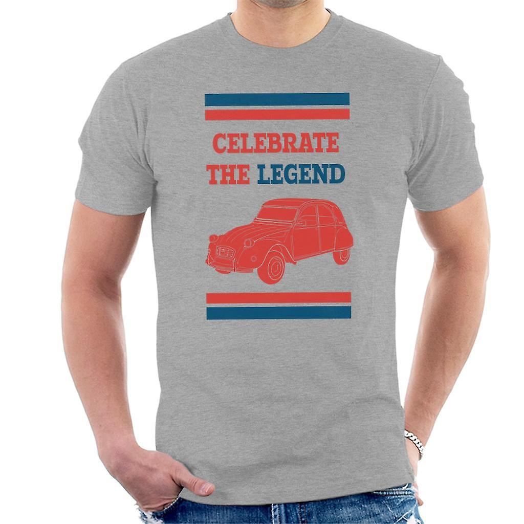 Citro�n Citroen 2CV Celebrate The Legend Men's T-Shirt Heather Grey XX-Large