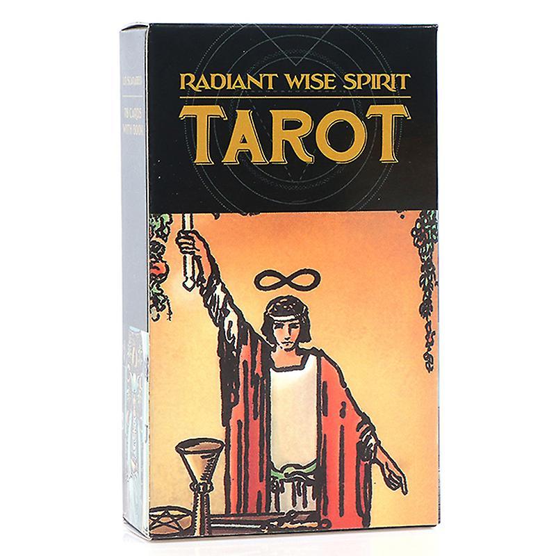 Unbrand Radiant Wise Spirit Tarot Cards English Board Game Divination Predicts Games Multicolor onesize