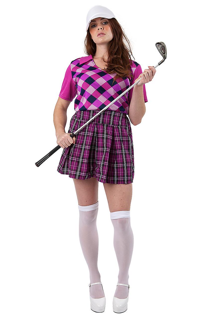 Orion Costumes Womens Purple Pub Golfer Hen Night Fancy Dress Costume Pink Small