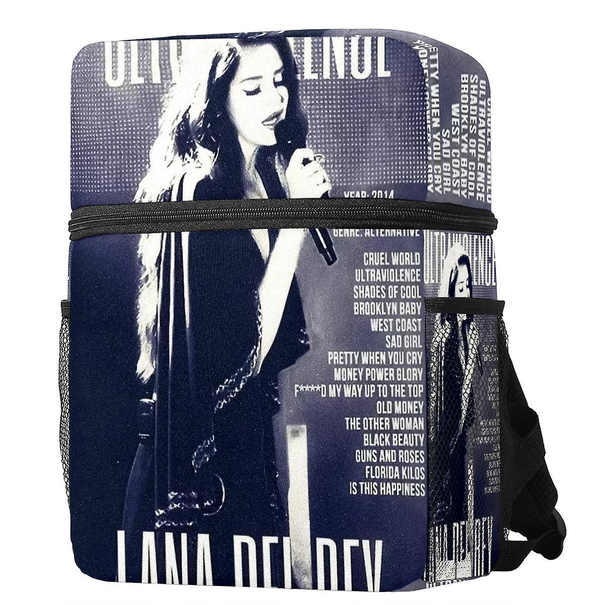 Lana Del Rey Ultraviolence Gamurry Campus School Travel Bag Business Trips Adjustable Shoulder Backpack Multicolored 32x25.5x10 cm