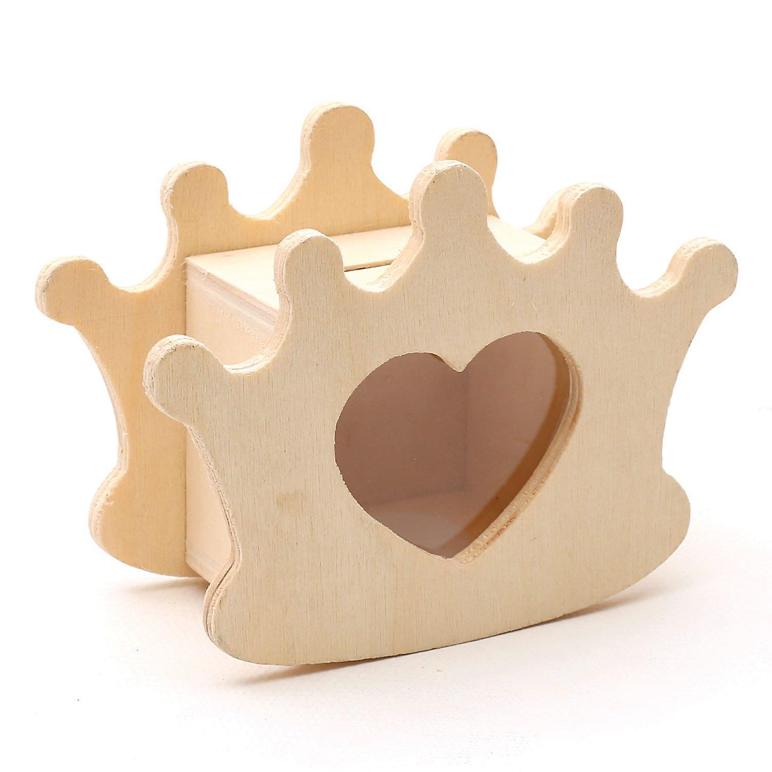 Graine Créative Money box crown heart 12 x 9 cm Beige 12 x 9 x 5 cm