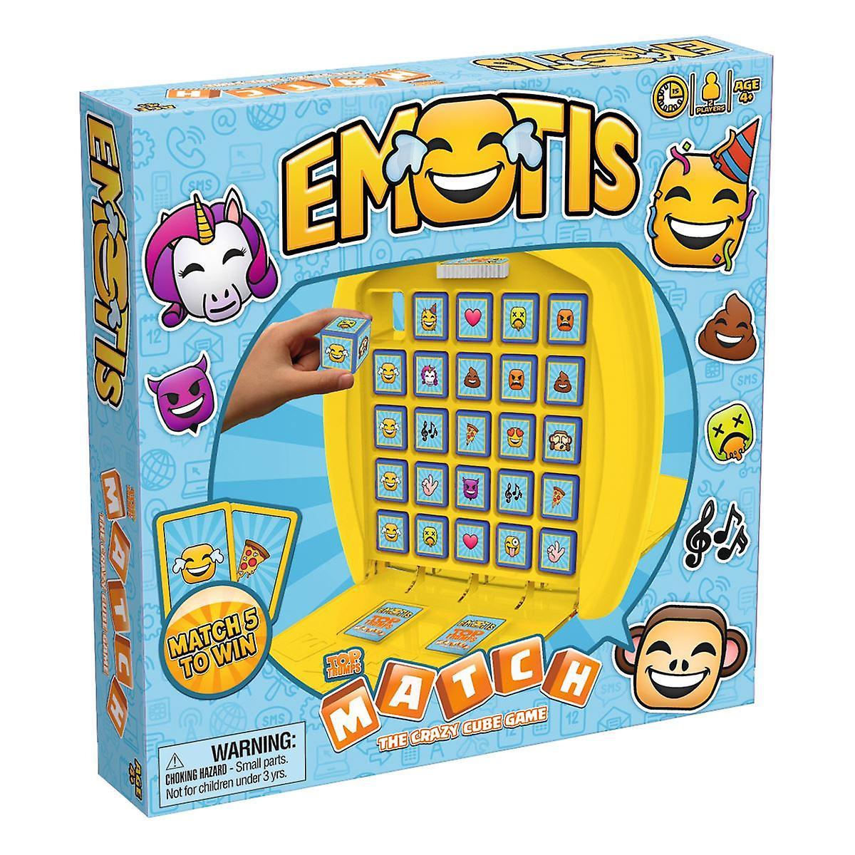 Emotis Top Trumps Match - The Crazy Cube Game