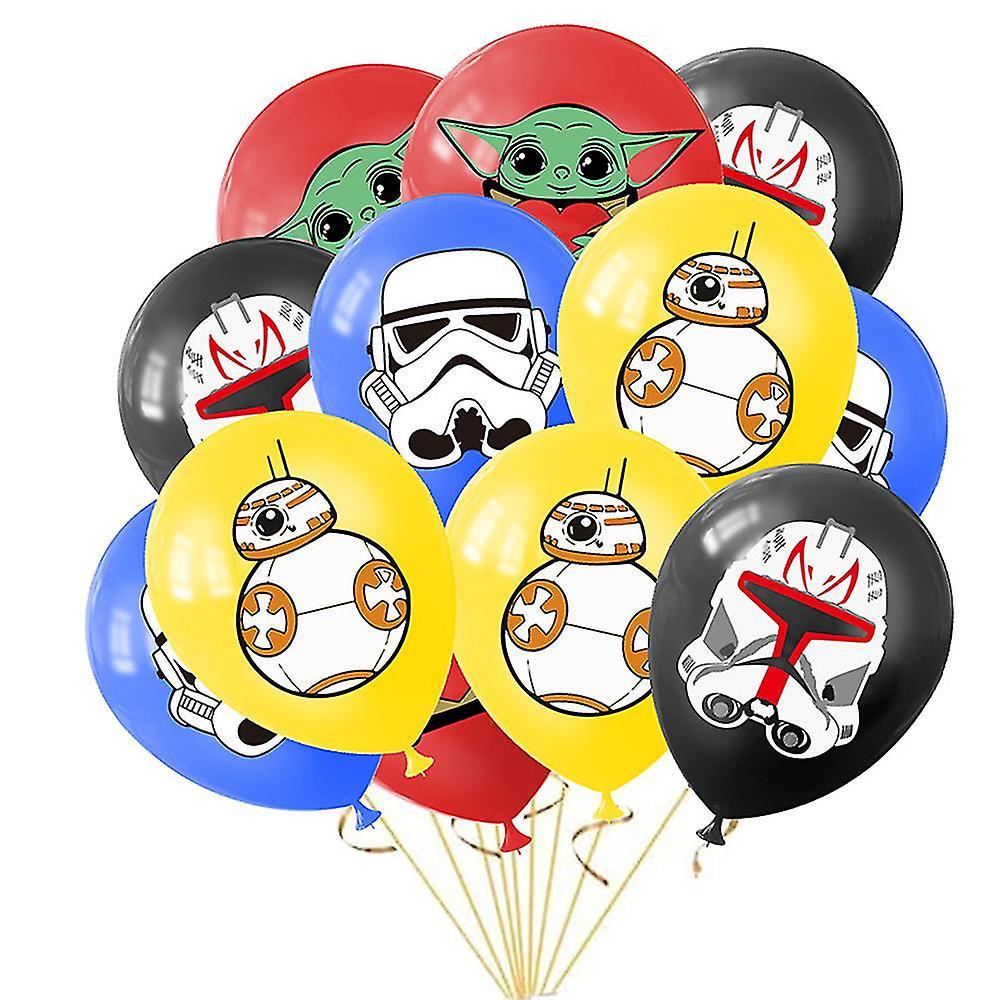 Mike 20pcs/set Star Wars Themed Kids Birthday Party Decoration Supplies 12 Inch Latex Balloons Sets