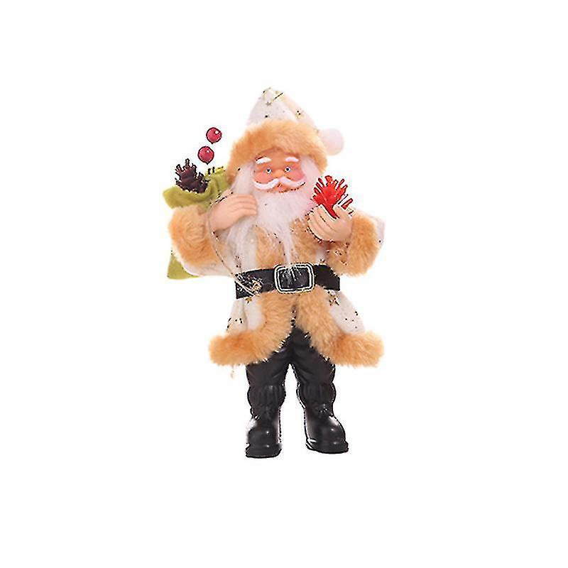 Tianzun Christmas Ornaments, Christmas Tree Decorations Xmas Tree Hanging Santa Claus Beige