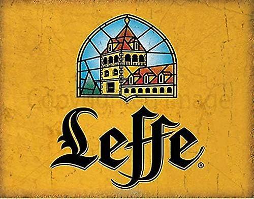 LINCMAN Metal Tin Sign Vintage Art Decoration Leffe Beer Belgium For Cofe Home Kitchen Office Bar Restaurant Dorm Club Or Garage 12" X 8"