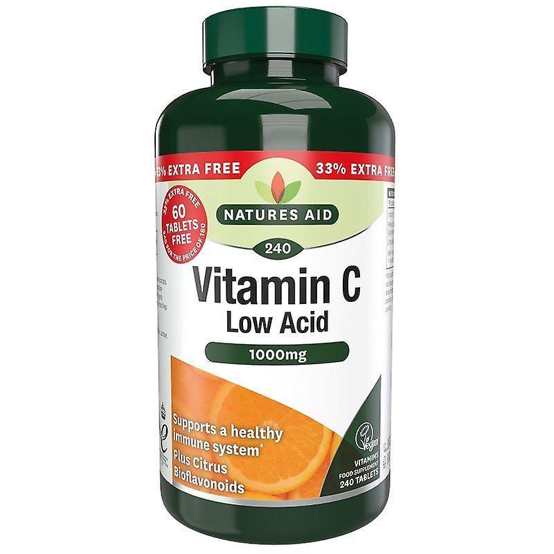 Natures Aid Nature's Aid Vitamin C 1000mg Low Acid Tablets 240 (13245 )