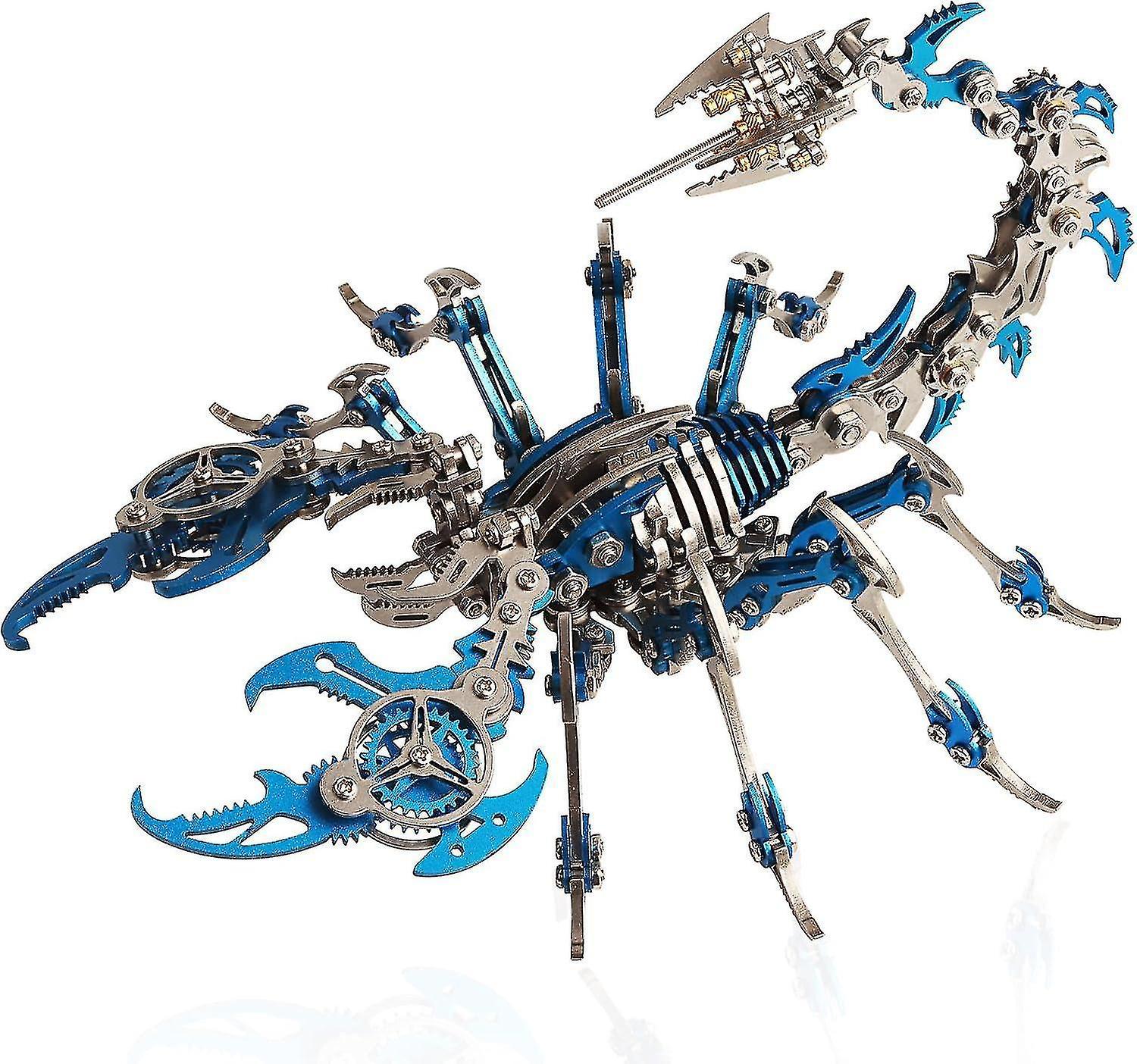 Gunest 454 Pieces Scorpion 3d Metal Model Kits Blue