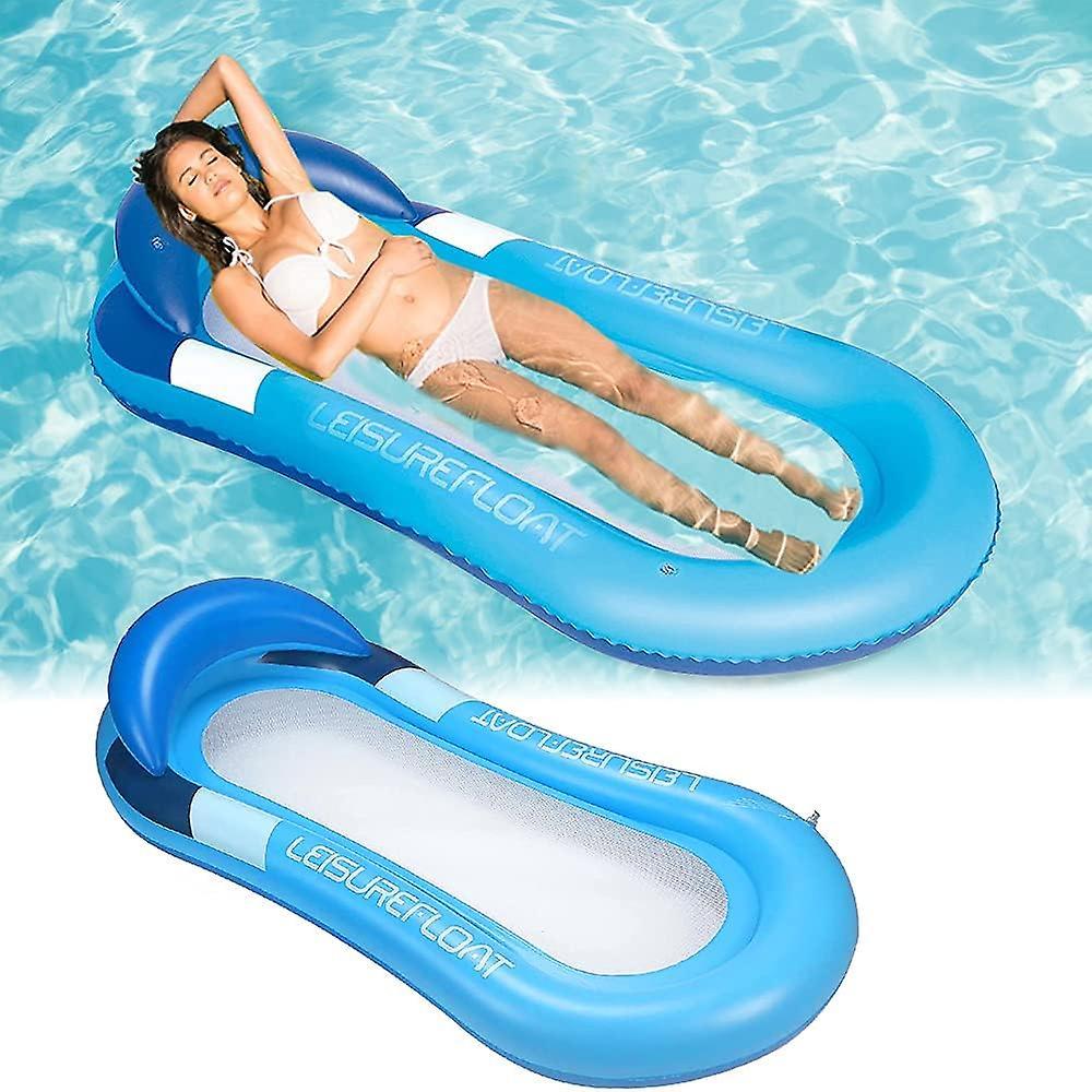 Woow Pool Floats Inflatable, Inflatable Pool Lounger, Water Floating Hammock, Summer Outdoor Inflatable Beach Rafts, Floating Loungers Hammock, For...