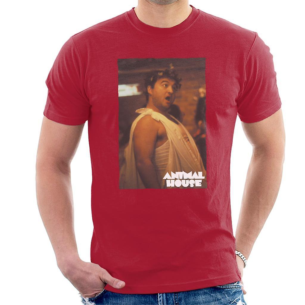 Animal House John Bluto Blutarsky Dressed In Toga Men's T-Shirt Cherry Red XX-Large