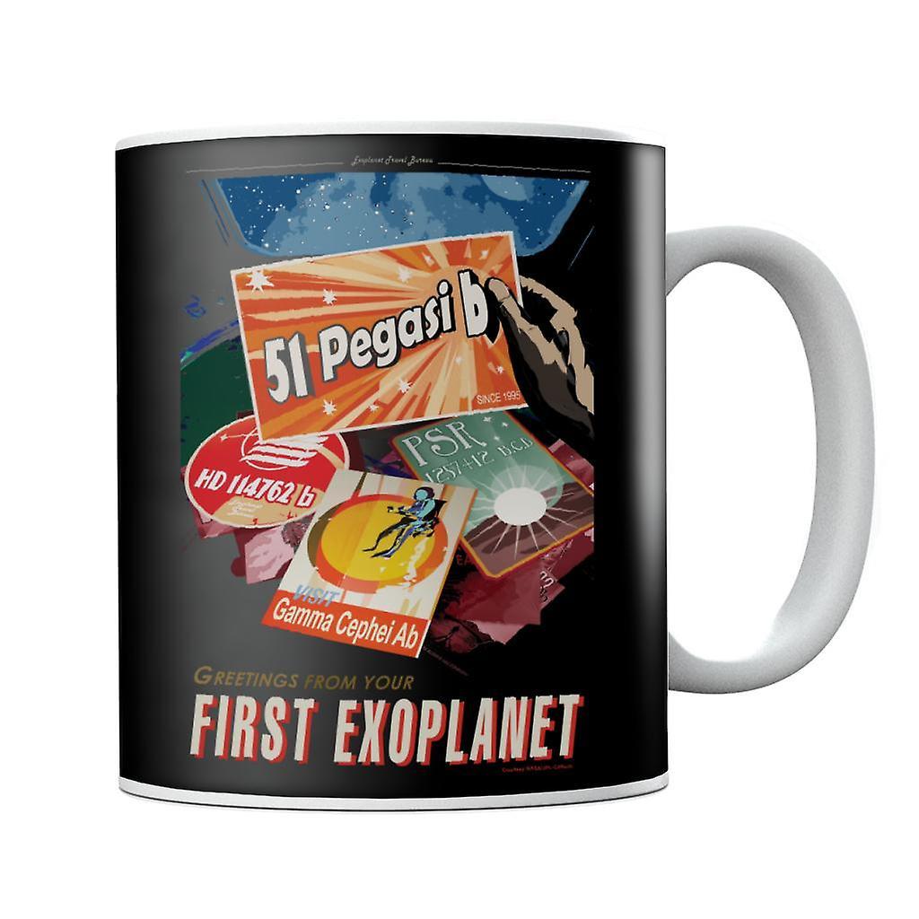 NASA 51 Pegasi b Exoplanet Interplanetary Travel Poster Mug Black 10oz