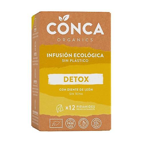 Herbes de la conca Detox Bio infusion without plastic 12 infusion bags of 2g