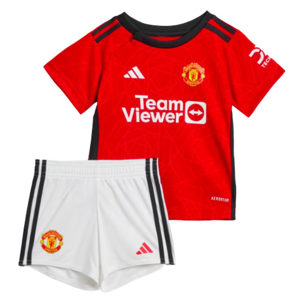 Adidas 2023-2024 Man Utd Home Baby Kit Red 12-18 Months