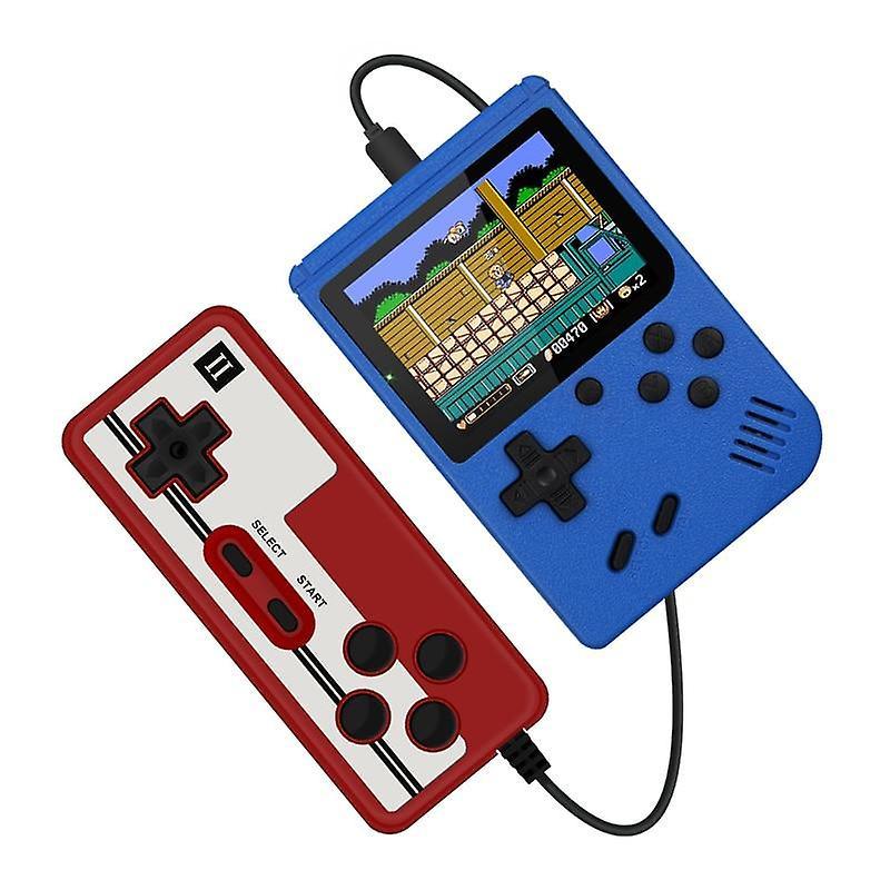 Slowmoose Retro Portable Mini Handheld Game Console Blue with gamepad