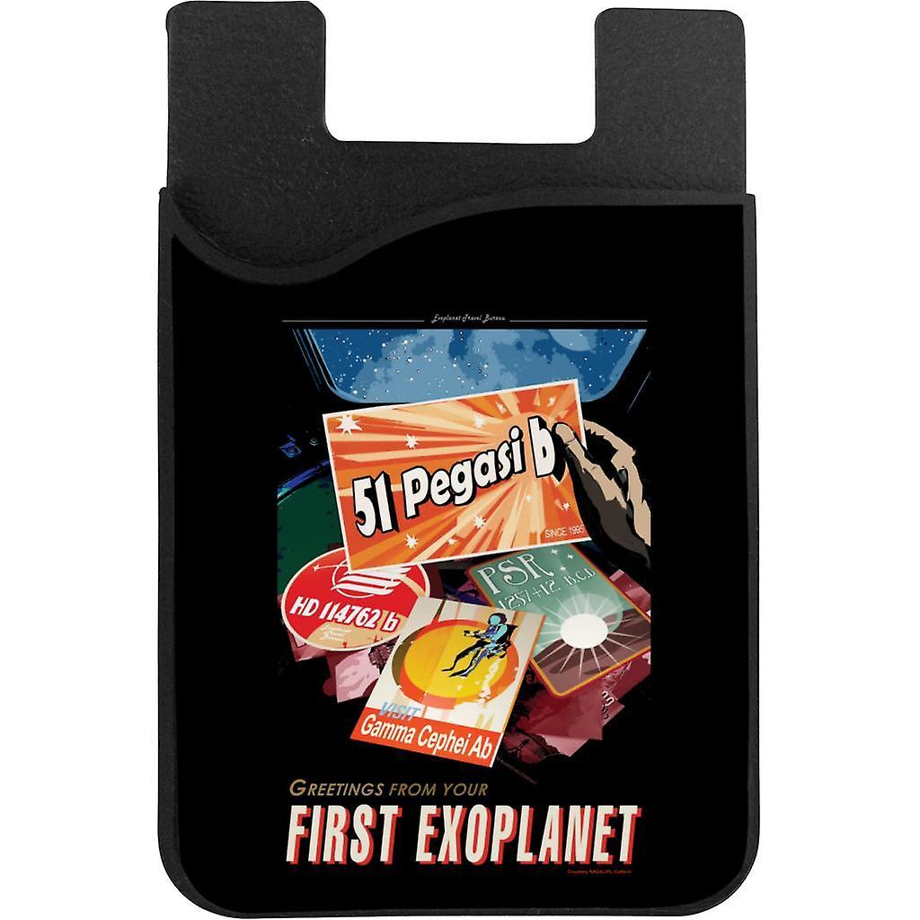 NASA 51 Pegasi b Exoplanet Interplanetary Travel Poster Phone Card Holder Black 5.5cm x 8.5cm