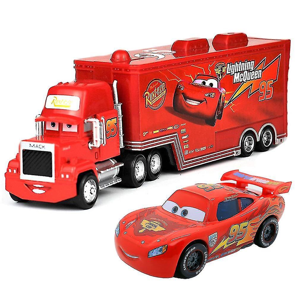 Wtowin Movie Cars 2 3 Characters Lightning Mcqueen The King Chick Hicks Mack Truck Uncle Metal Die-cast Toy Cars Vehical Model For Kids Birthday Gifts