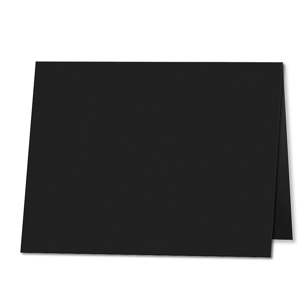 ColorSono Jet Black. 178mm x 256mm. 5x7 (Long Edge). 235gsm Folded Card Blank. 25