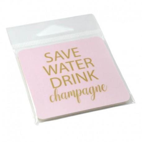 Mellow design Refrigerator magnet Save water drink champagne, mug Mellow desiign