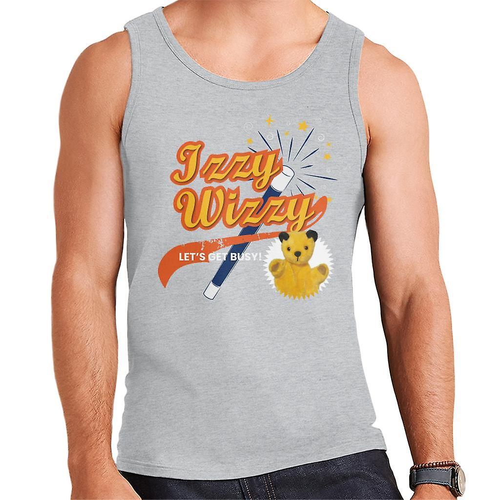 Sooty Magic Wand Izzy Wizzy Let's Get Busy Men's Vest Heather Grey XX-Large